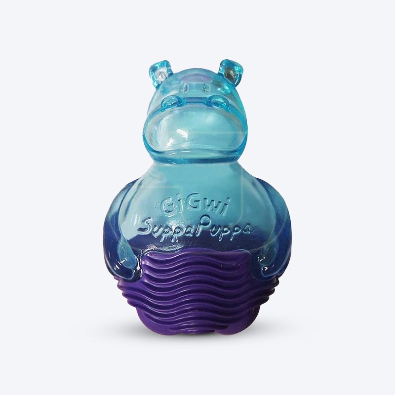 GiGwi Suppa Puppa Dog Toy – Hippo – Blue/Purple