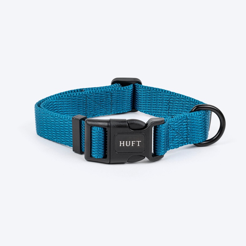 HUFT Basics Dog Collar – Teal Blue