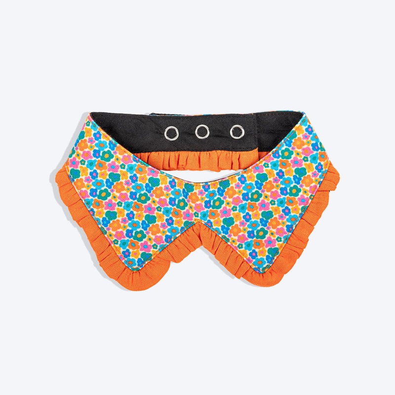 HUFT Bloomburst Printed Scarf For Cat & Puppy – Multicolor