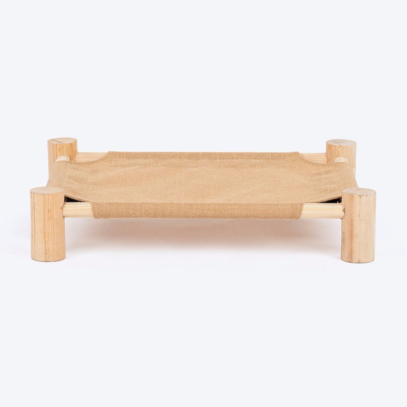 HUFT Elevated Cot Bed For Cat – Brown