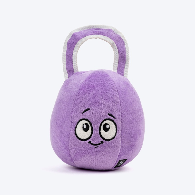 HUFT Pumped Puppers Squeaky Plush Toy For Dog – Purple