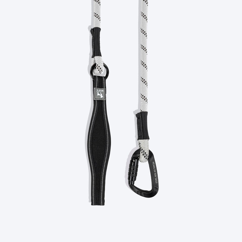 HUFT Rope Leash With Carabiner For Dog – Grey – 1.2 m