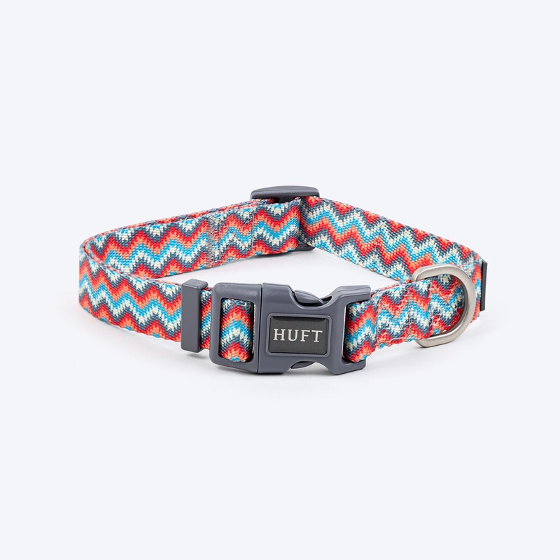 HUFT Zig Zag Twist Collar For Dog – Grey