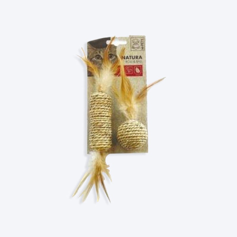 M-Pets Natura Roll & Ball Cat Toy