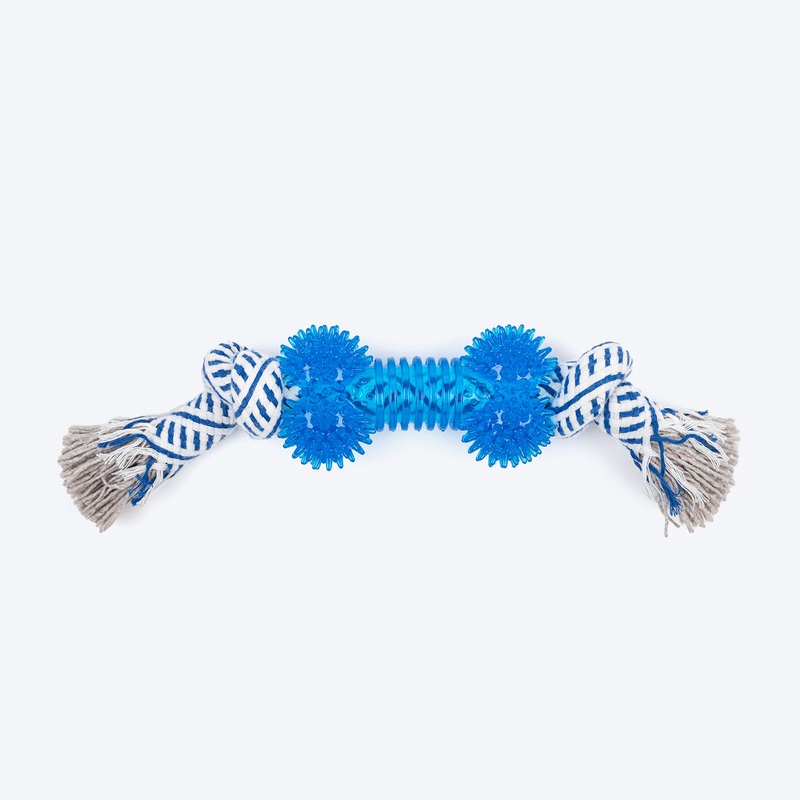 TLC Bone Rope Toy For Dog – Navy & White
