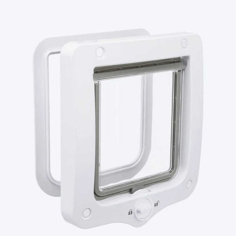 Trixie 2-Way Cat Flap Door|White|Grey