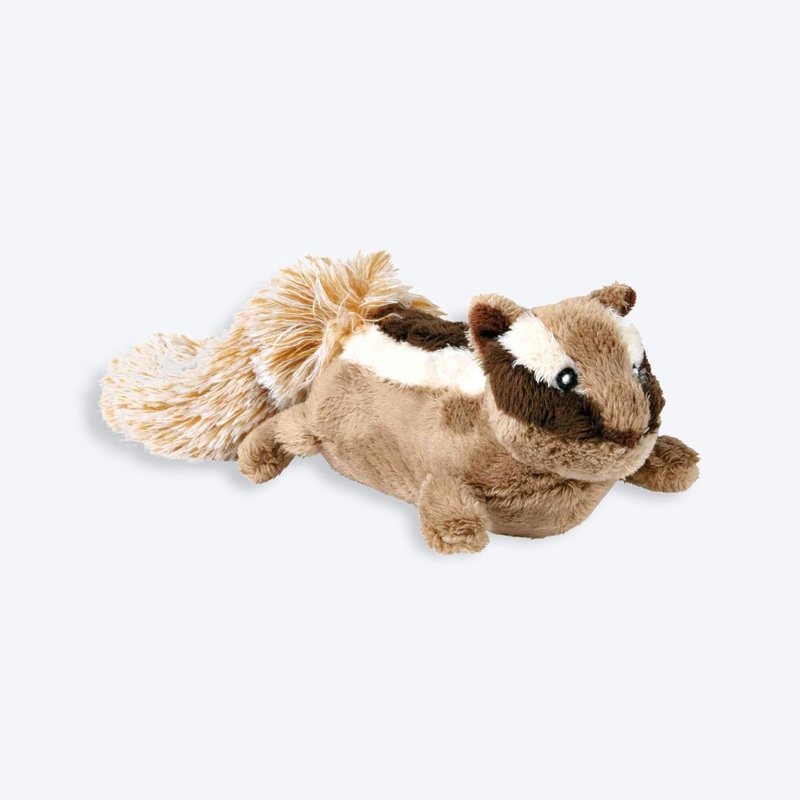 Trixie Chipmunk With Sound Plush Dog Toy – Brown & Beige – 28 cm