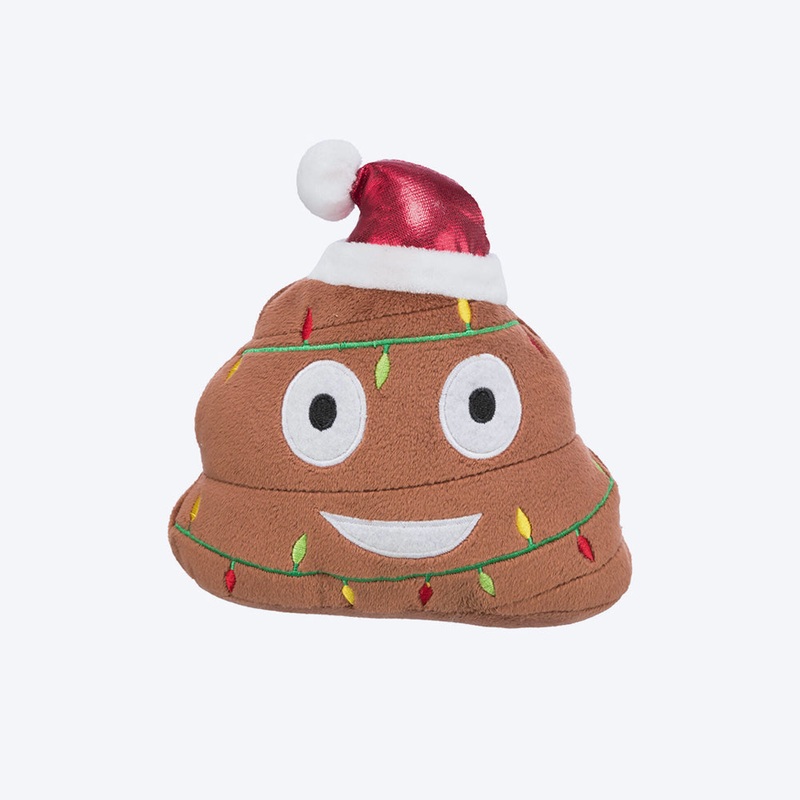 Trixie Xmas Emoticon With Sound Plush Dog Toy – Brown – 17 cm
