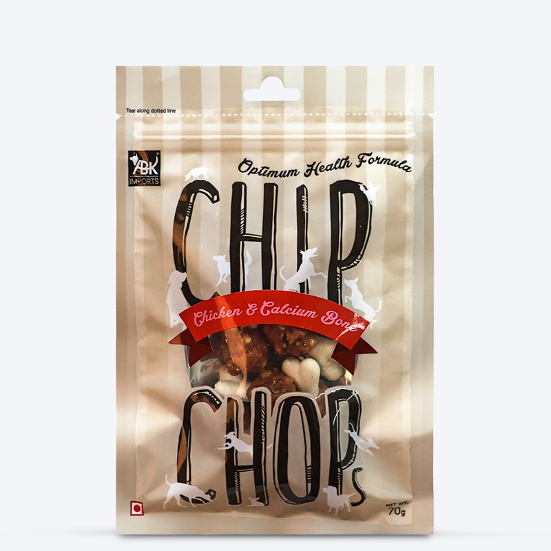 Chip Chops Dog Treats – Chicken & Calcium Bone – 70 g