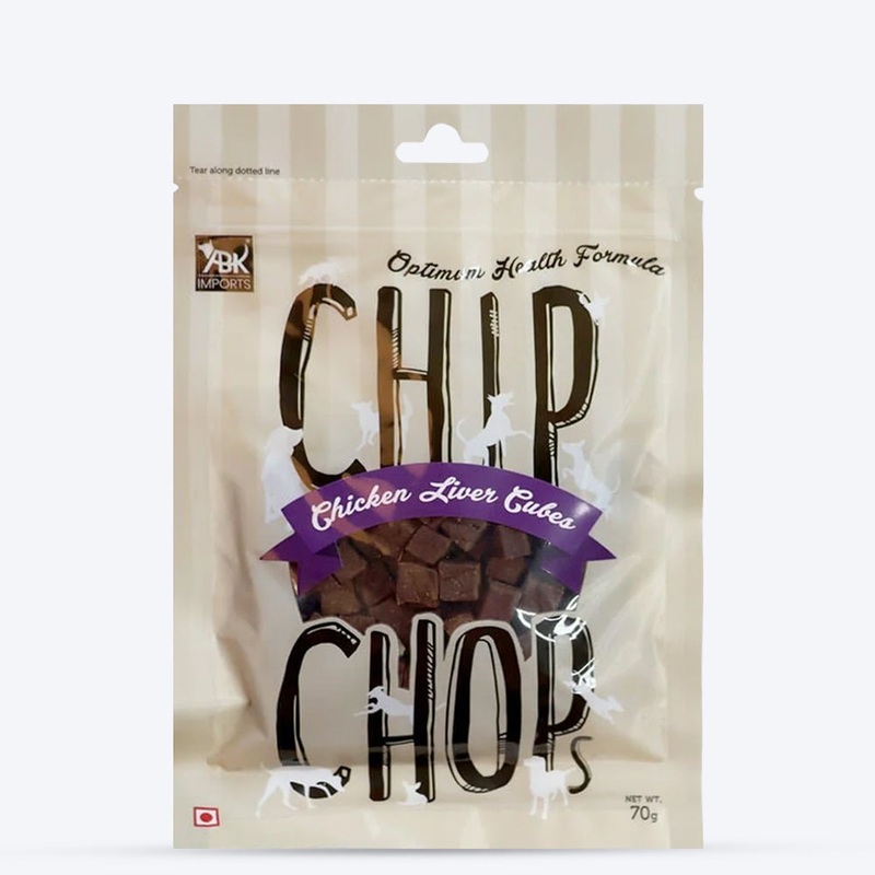 Chip Chops Dog Treats – Chicken Liver Cubes – 70 g