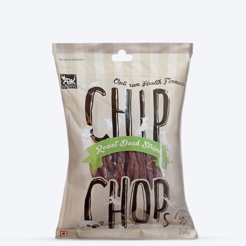 Chip Chops Dog Treats – Roast Duck Strips – 250g