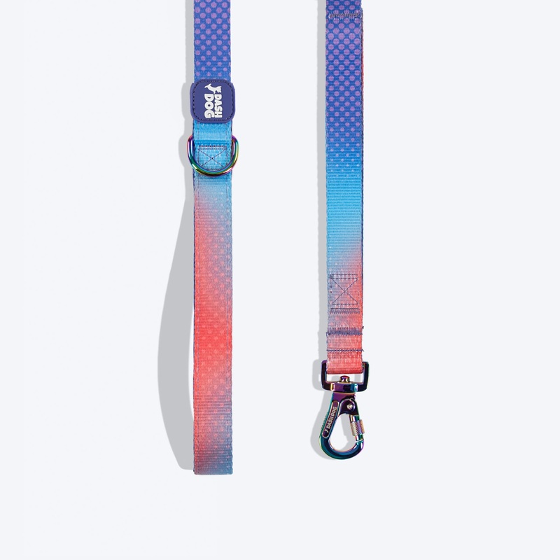 Dash Dog Flow Print Leash – Violet & Red