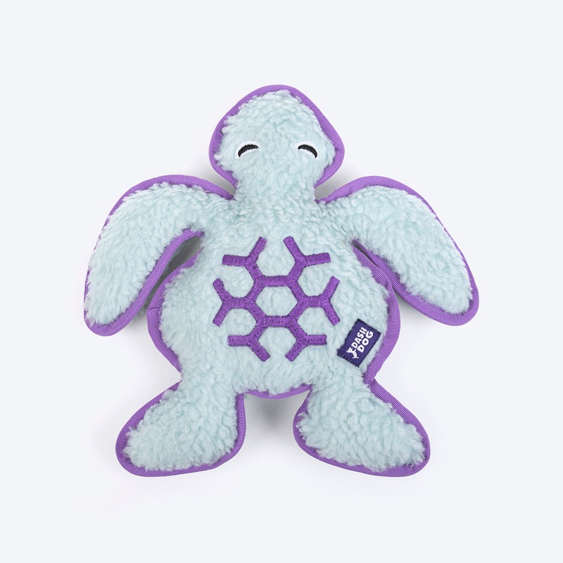 Dash Dog Tortie The Turtle Squeaky Plush Toy For Dog – Green