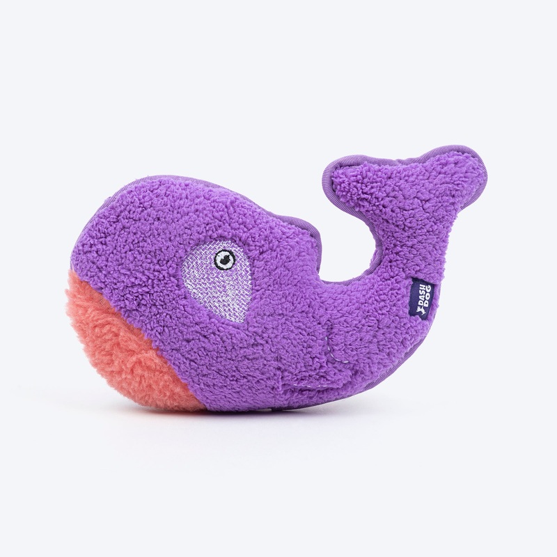 Dash Dog Wowie The Whale Squeaky Plush Toy For Dog – Purple