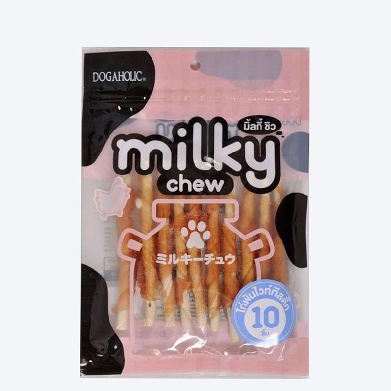 Dogaholic Milky Chew Chicken Stick Style – 10 Pcs – 130 g