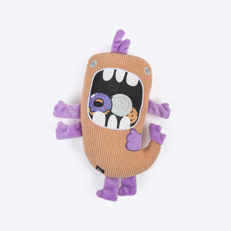 HUFT Biskit Beast Squeaky Plush Toy For Dog – Beige