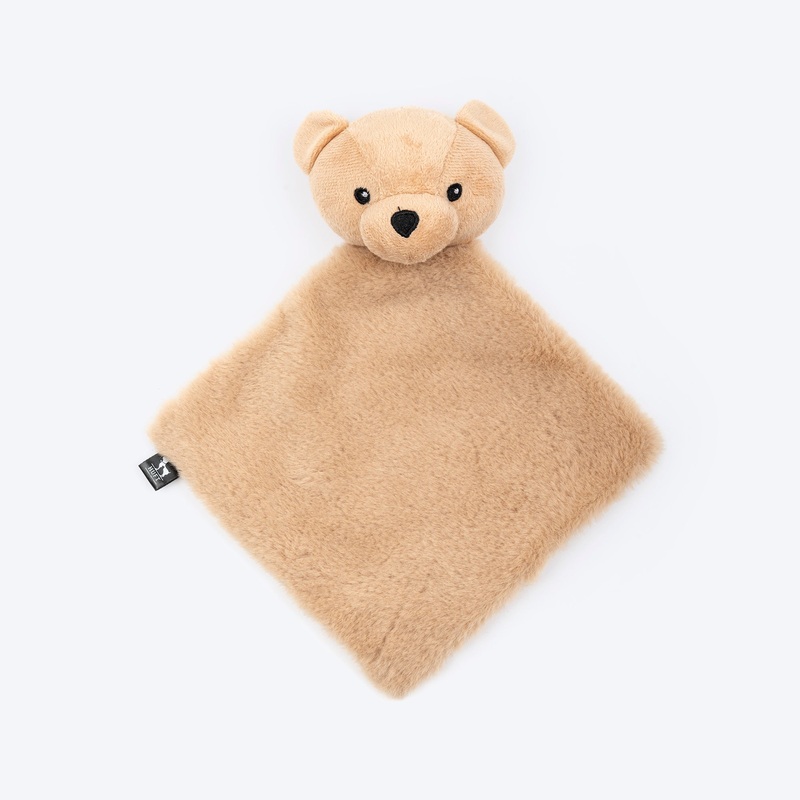 HUFT Crinkle Bear Plush Toy For Small Dog – Brown