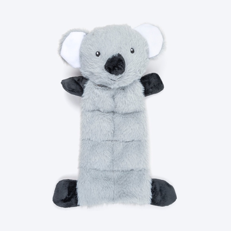 HUFT Kool Koala Squeaky Plush Toy For Dog – Grey
