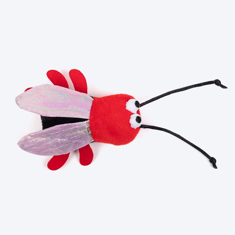HUFT Lady Buggs Plush With Catnip Toy For Cat – Red