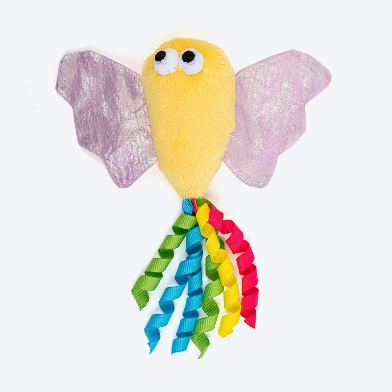 HUFT Mister Flutter Plush Toy With Catnip For Cat – Multicolor