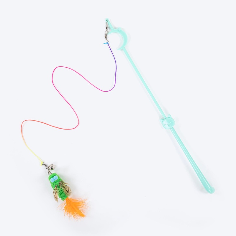 HUFT Whisker Whirl Wand Toy For Cat – Mint