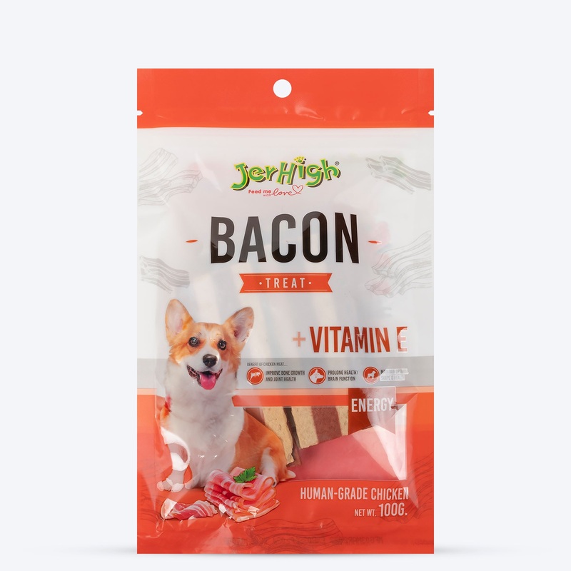 JerHigh Bacon Dog Treats – 100 g