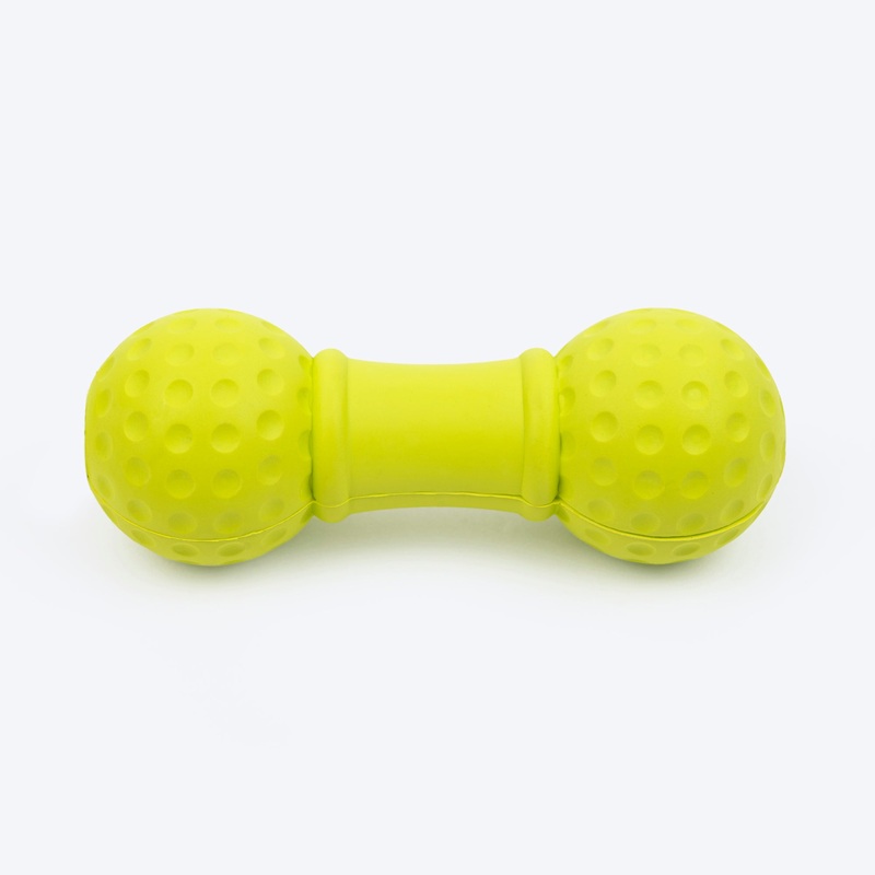 TLC Ball Dumbbell Squeaky Chew Toy For Dog – Green