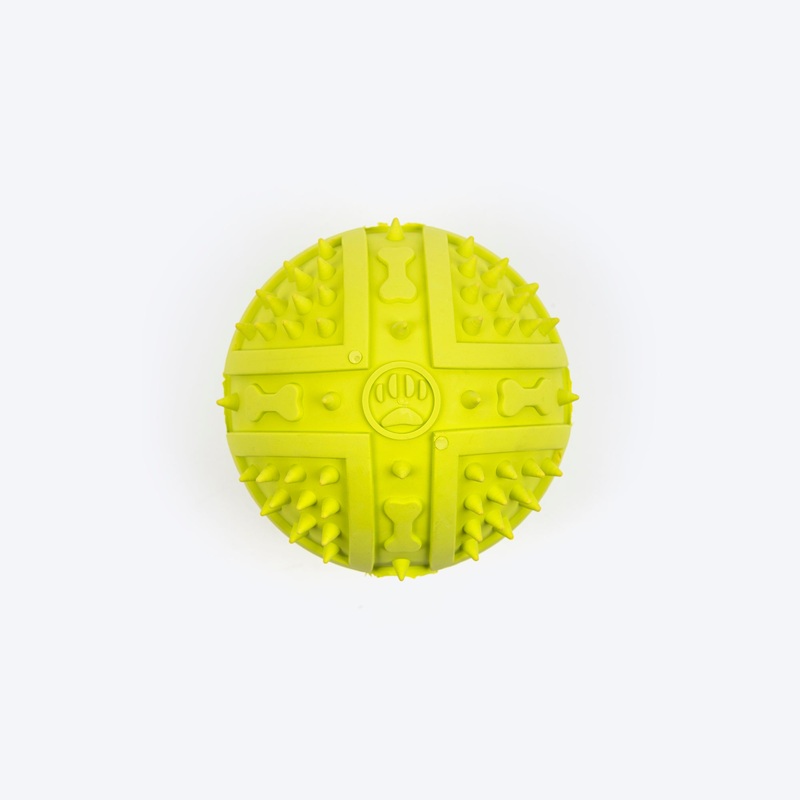TLC Textured Ball Squeaky Chew Toy For Dog – Green
