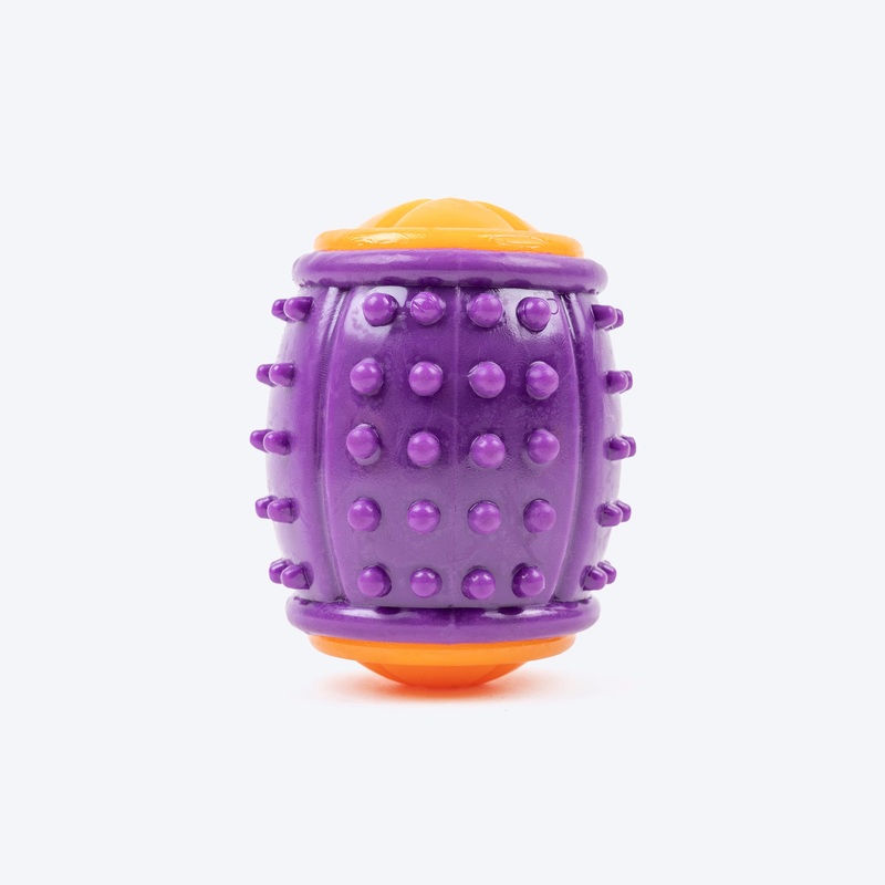 Dash Dog Spikey Sprinter Chew Toy For Dog – Purple & Orange