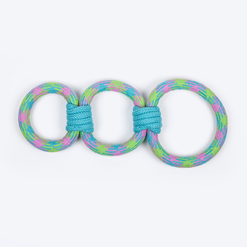 Dash Dog Triple Tugger Rope Toy For Dog – Multicolor