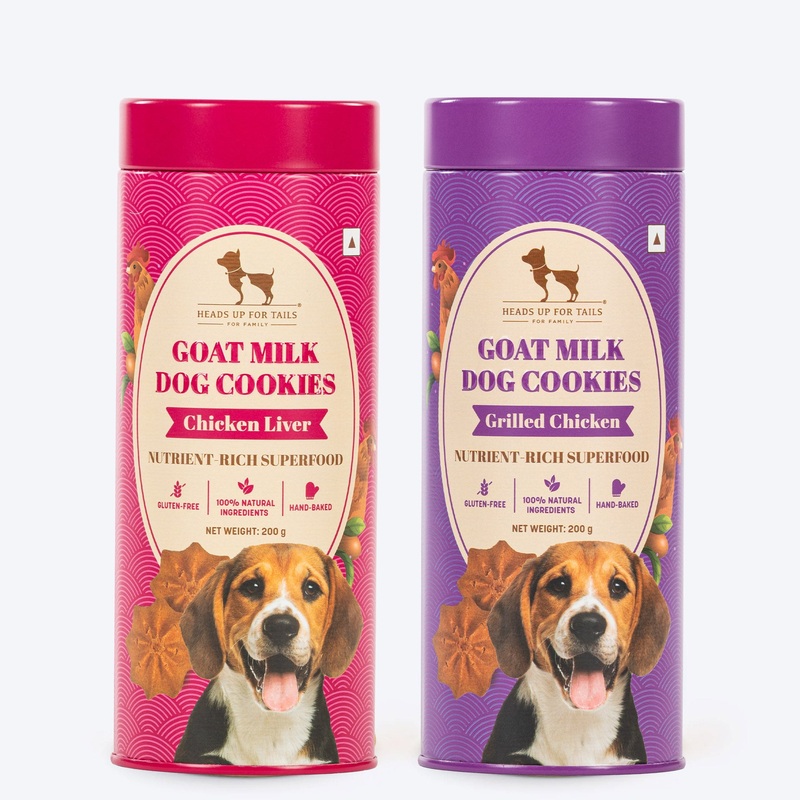 Huft Goat Milk Dog Cookies Chicken Liver & Grilled Chicken Combo