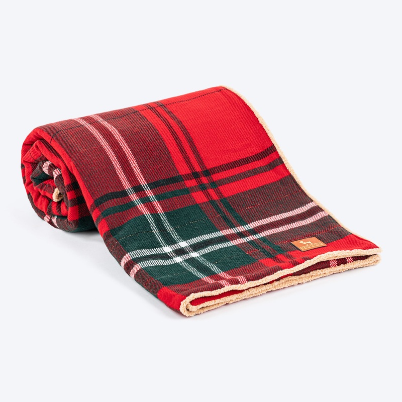 HUFT Holiday Plaid Blanket For Dog & Cat – Red