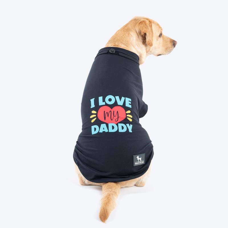 HUFT I Love My Daddy T-Shirt For Dog – Navy Blue