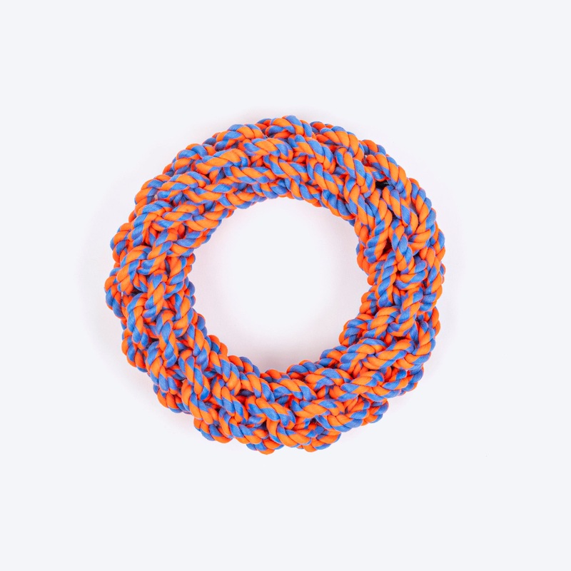 HUFT Tuggables Rope Toy For Dog – Orange & Purple