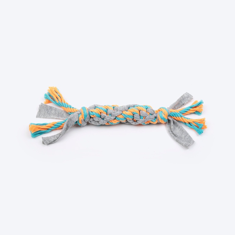 HUFT Twisty Tuggy Rope Toy for Puppies & Small Dogs – Multicolor