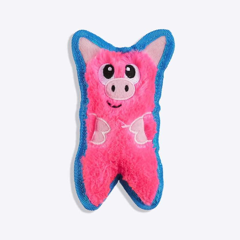 Outward Hound Durablez Pig Plush Toy For Dog – Pink