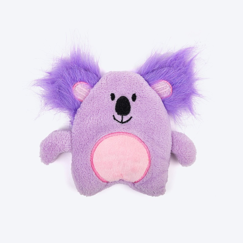 TLC Crinkly Koala Squeaky Plush Toy For Dog – Lavender