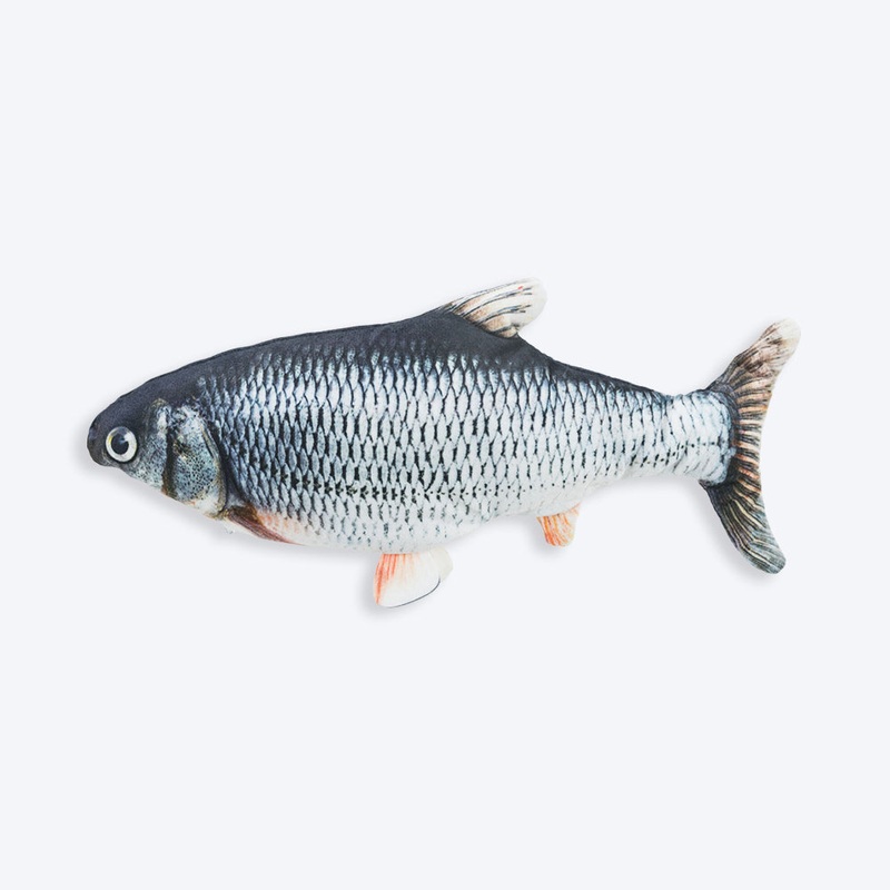 Trixie Wriggly Fish Catnip Toy For Cat – Grey – 30 cm