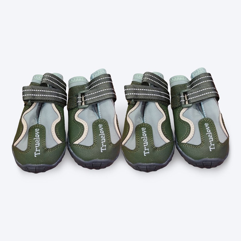 Truelove Waterproof With Reflective Straps Shoes For Dog – Cypress & Harbor Gray (Set of 4)