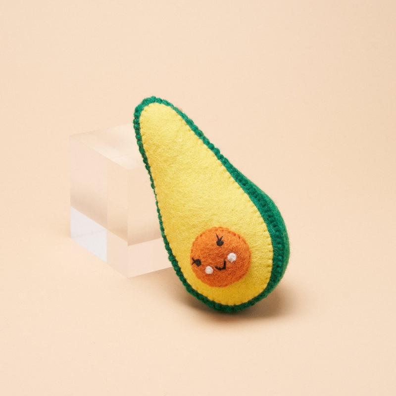 Avocado Squeaker Toy|Green