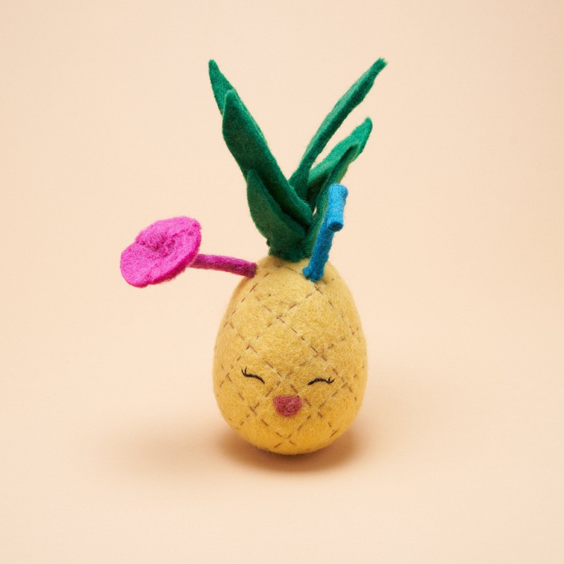 Booloo Pineapple Toy|Yellow|One Size