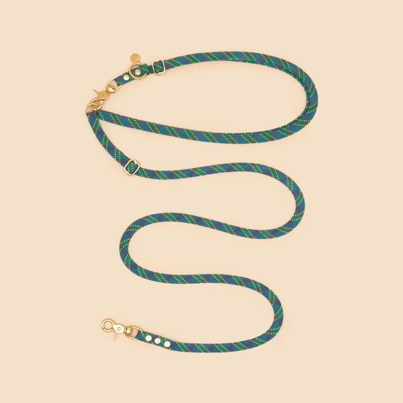 Cooper Hands Free Leash – Tartan Green