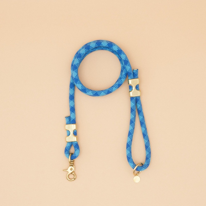 Fuji Rope Leash – Aqua|Aqua|Small: 4.5 Feet|Custom Length|Large: 6 Feet