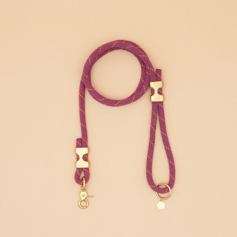 Fuji Rope Leash – Pink|Pink|Small: 4.5 Feet|Large: 6 Feet|Custom Length