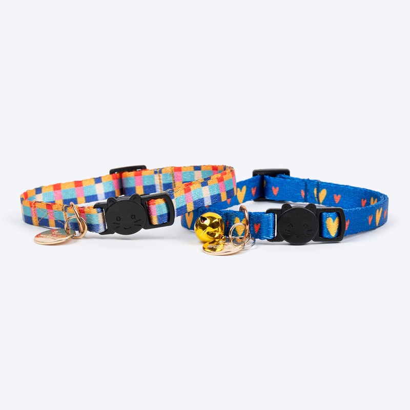 HUFT Meowvelous Cat Collar – Dark Blue & Multicolor