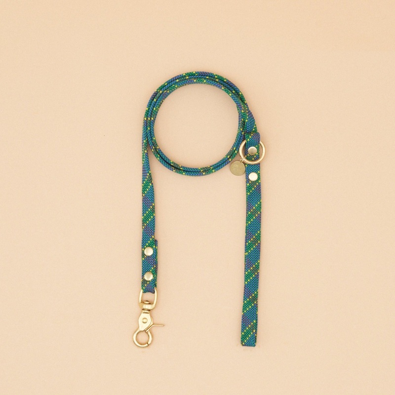 Keiki Rope Leash – Tartan Green