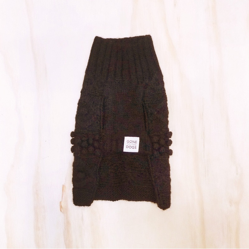 Parker Turtleneck Cable Sweater – Black