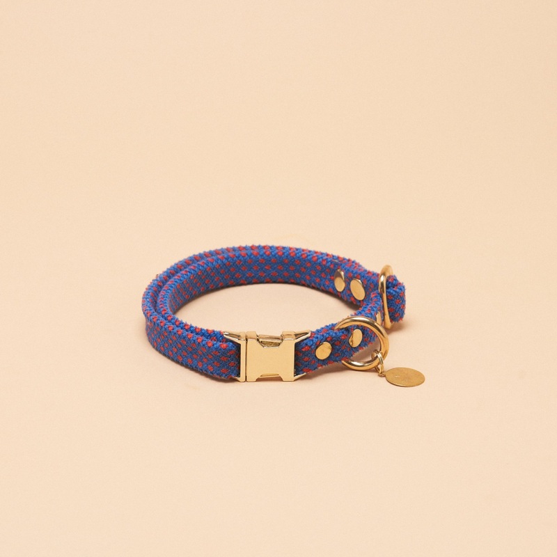 Saimin Flat Rope Collar – Purple