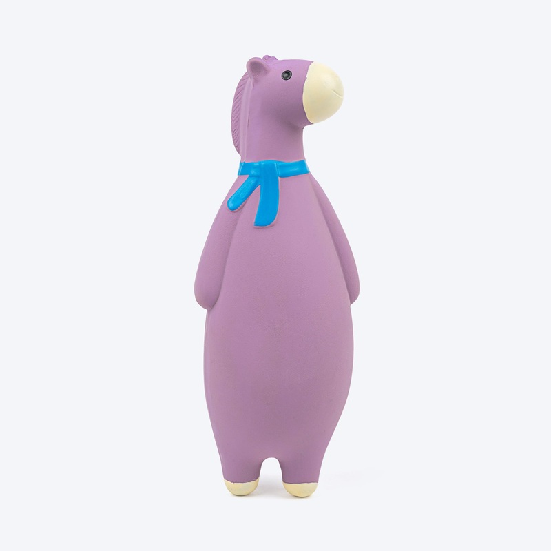 TLC Big Belly Horse Squeaky Chew Toy For Dog – Purple