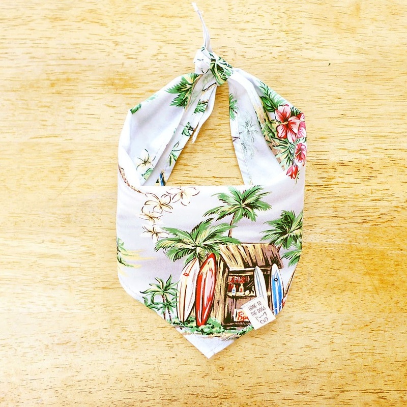 Waikiki Bandana|Grey|Small|Medium|Large